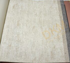 Decowall Retro 5011-01 Duvar Kağıdı Krem Simli Eskitme Desenli