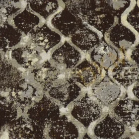 Alternative view of Decowall Retro 5012-02 Duvar Kağıdı Koyu Kahve Simli Modern Desenli