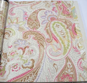 Decowall Retro 5013-06 Duvar Kağıdı Renkli Vintage Bej