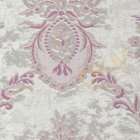 Alternative view of Decowall Royal Port 8804-03 Duvar Kağıdı Lila Simli Damask Desen