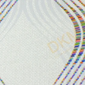 Alternative view of Decowall Royal Port 8807-01 Duvar Kağıdı Renkli Simli Geometrik Desenli