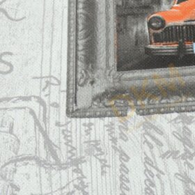 Alternative view of Decowall Royal Port 8816-01 Duvar Kağıdı Gri Simli Pop Art Desenli Turuncu