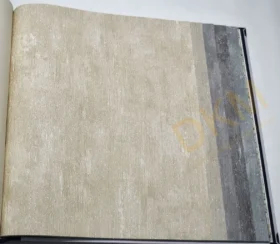 Som Vivo 33470-1 Duvar Kağıdı Sütlü Kahve Simli Eskitme Desenli