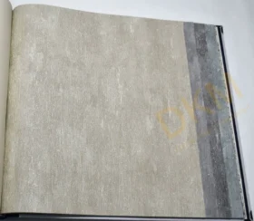 Som Vivo 33470-2 Duvar Kağıdı Açık Kahve Simli Eskitme Desenli
