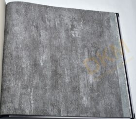 Som Vivo 33470-5 Duvar Kağıdı Koyu Gri Simli Eskitme Desenli