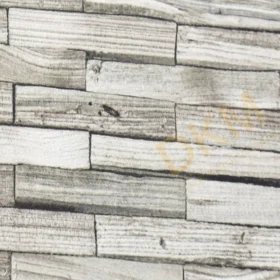 Alternative view of Som Vivo 33770-6 Duvar Kağıdı Açık Kahve Taş Desenli Beyaz