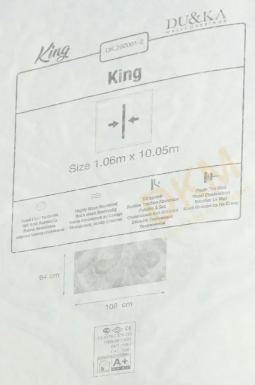 Duka Fashion dk.260001-2 Duvar Kağıdı 10m² - Görsel 3