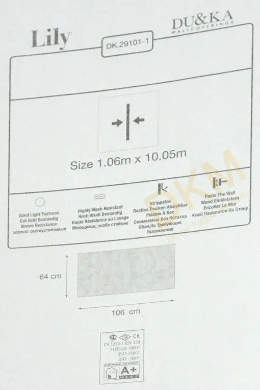 Duka Fashion dk.29101-1 Duvar Kağıdı 10m² - Görsel 3