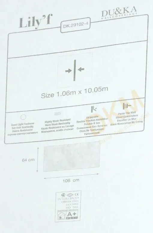 Duka Fashion dk.29102-4 Duvar Kağıdı 10m² - Görsel 3