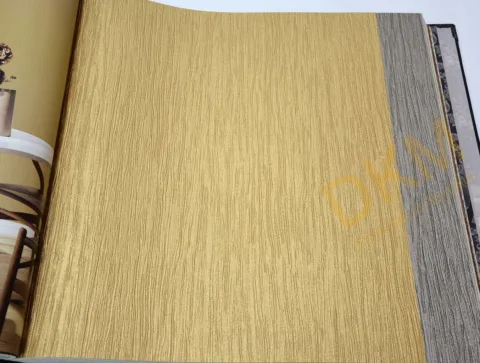 AdaWall Ephes 6801-7 Damarlı çizgili, Simli Duvar Kağıdı 10m²