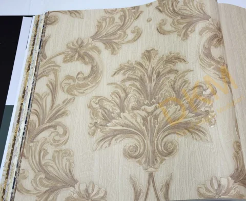 AdaWall Ephes 6808-1 Damask büyük, Simli Duvar Kağıdı 10m²