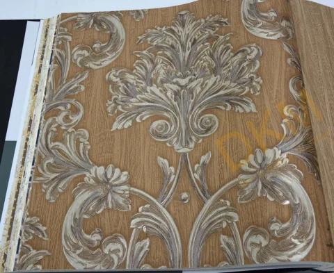 AdaWall Ephes 6808-4 Damask büyük, Simli Duvar Kağıdı 10m²