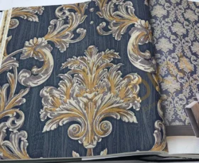 AdaWall Ephes 6808-5 Damask büyük, Simli Duvar Kağıdı 10m²