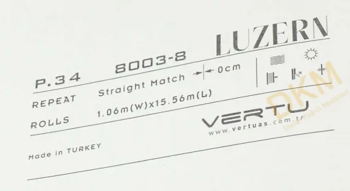 Vertu Luzern 8003-8 İnce şerit çizgili Duvar Kağıdı 16m² - Görsel 3