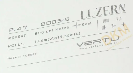 Vertu Luzern 8005-5 Hasır Duvar Kağıdı 16m² - Görsel 3