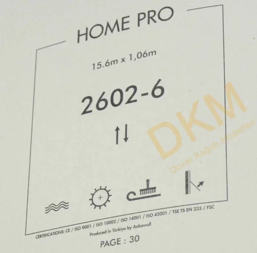 Ankawall Home Pro 2602-6 Eskitme kumaş Duvar Kağıdı 16m² - Görsel 3