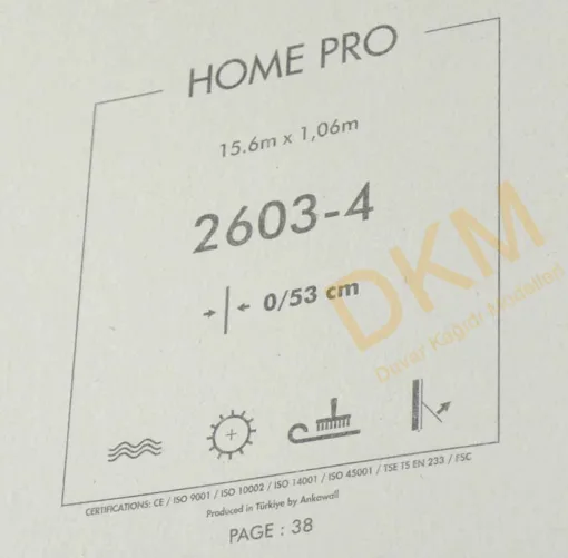 Ankawall Home Pro 2603-4 Boyama Duvar Kağıdı 16m² - Görsel 3