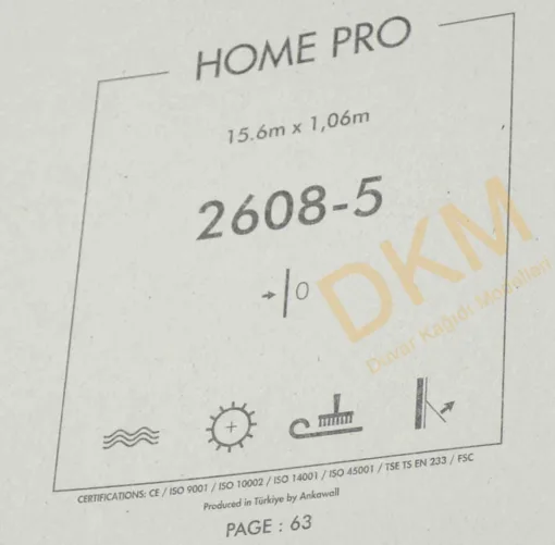 Ankawall Home Pro 2608-5 İnce çizgili Duvar Kağıdı 16m² - Görsel 3