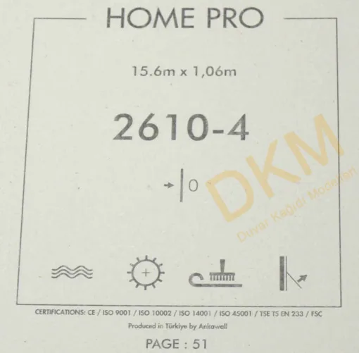 Ankawall Home Pro 2610-4 Kesik çizgili Duvar Kağıdı 16m² - Görsel 3