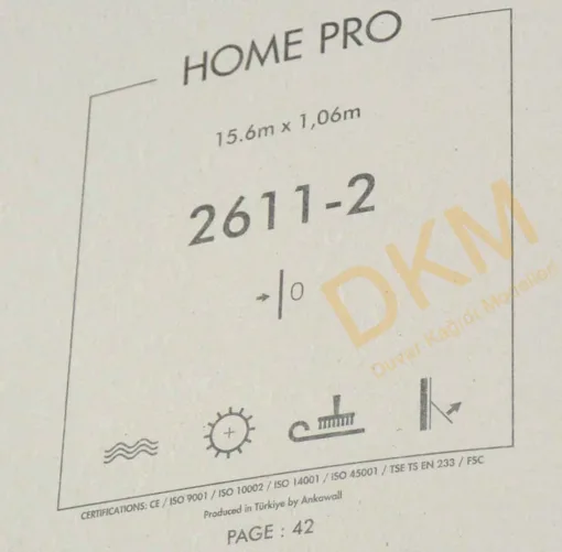 Ankawall Home Pro 2611-2 Çizikli sıva Duvar Kağıdı 16m² - Görsel 3