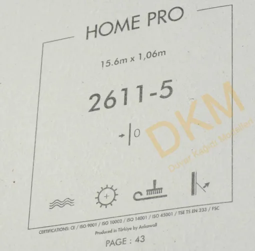 Ankawall Home Pro 2611-5 Çizikli sıva Duvar Kağıdı 16m² - Görsel 3