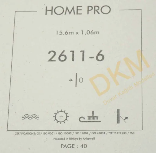 Ankawall Home Pro 2611-6 Çizikli sıva Duvar Kağıdı 16m² - Görsel 3