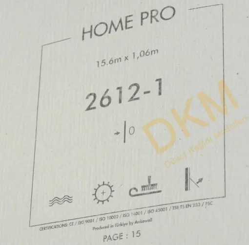 Ankawall Home Pro 2612-1 Yatay ve dikey çizgili Duvar Kağıdı 16m² - Görsel 3