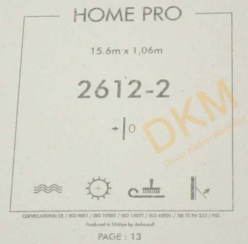 Ankawall Home Pro 2612-2 Yatay ve dikey çizgili Duvar Kağıdı 16m² - Görsel 3