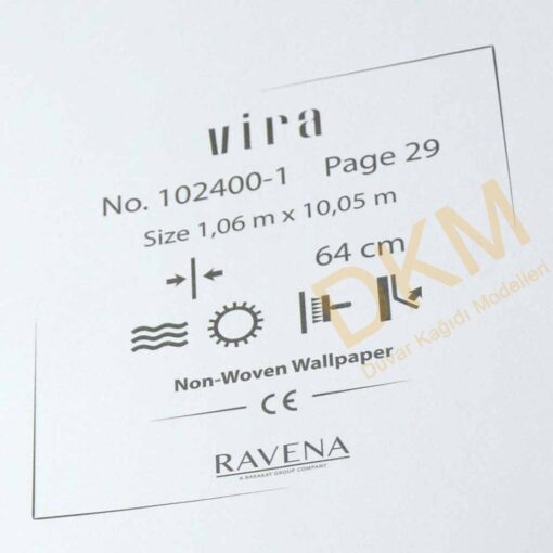 Ravena Vira 102400-1 Tek renk alacalı Duvar Kağıdı 10m² - Görsel 3