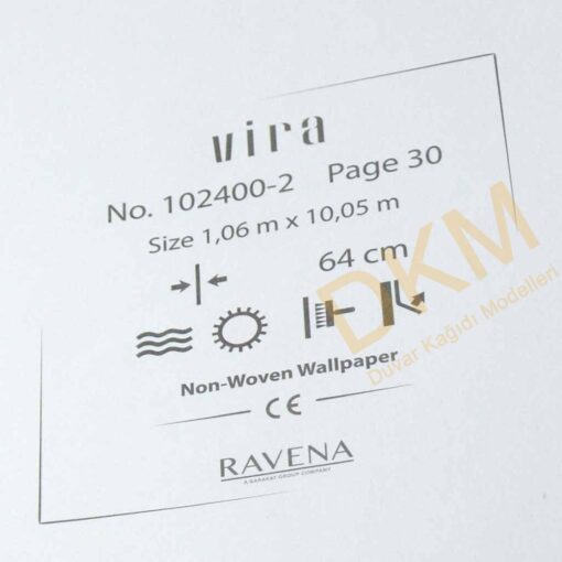 Ravena Vira 102400-2 Tek renk alacalı Duvar Kağıdı 10m² - Görsel 3