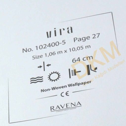 Ravena Vira 102400-5 Tek renk alacalı Duvar Kağıdı 10m² - Görsel 3