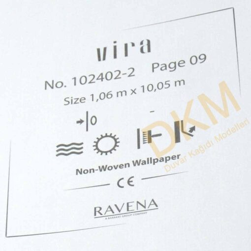 Ravena Vira 102402-2 Düz kumaş Duvar Kağıdı 10m² - Görsel 3