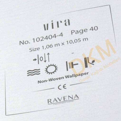 Ravena Vira 102404-4 Tek renk alacalı Duvar Kağıdı 10m² - Görsel 3