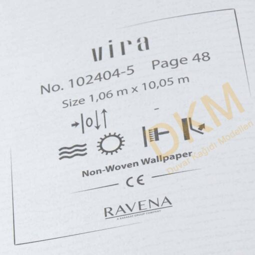Ravena Vira 102404-5 Tek renk alacalı Duvar Kağıdı 10m² - Görsel 3