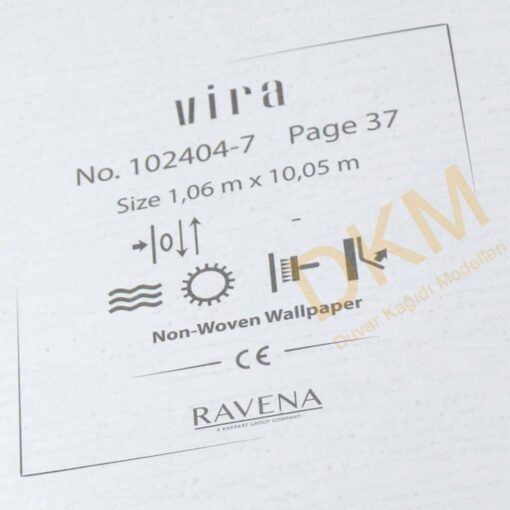 Ravena Vira 102404-7 Tek renk alacalı Duvar Kağıdı 10m² - Görsel 3