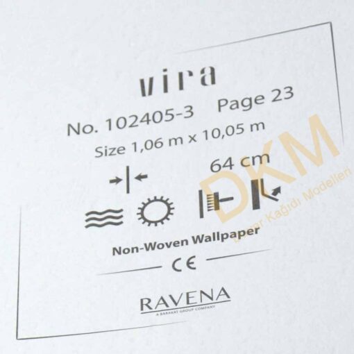 Ravena Vira 102405-3 Tek renk alacalı Duvar Kağıdı 10m² - Görsel 3