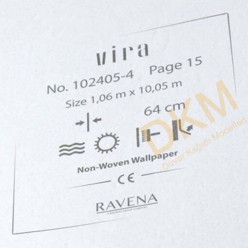 Ravena Vira 102405-4 Tek renk alacalı Duvar Kağıdı 10m² - Görsel 3