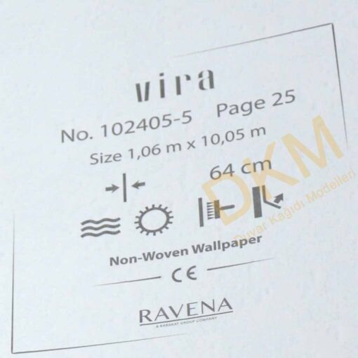 Ravena Vira 102405-5 Tek renk alacalı Duvar Kağıdı 10m² - Görsel 3