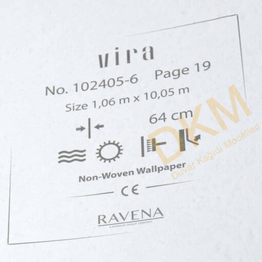 Ravena Vira 102405-6 Tek renk alacalı Duvar Kağıdı 10m² - Görsel 3