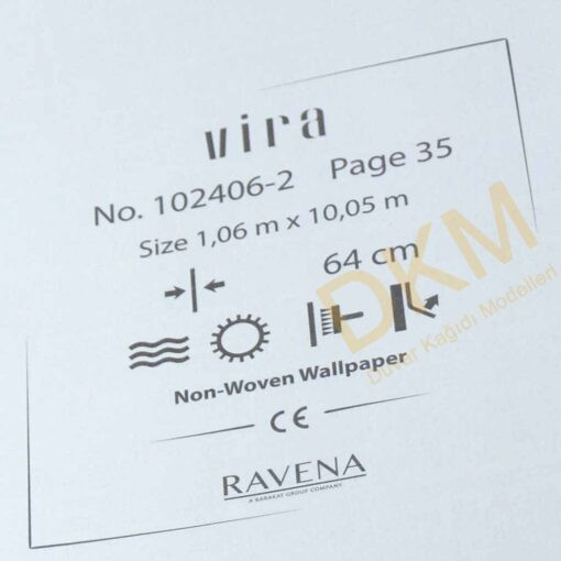 Ravena Vira 102406-2 Yatay ve dikey çizgili Duvar Kağıdı 10m² - Görsel 3