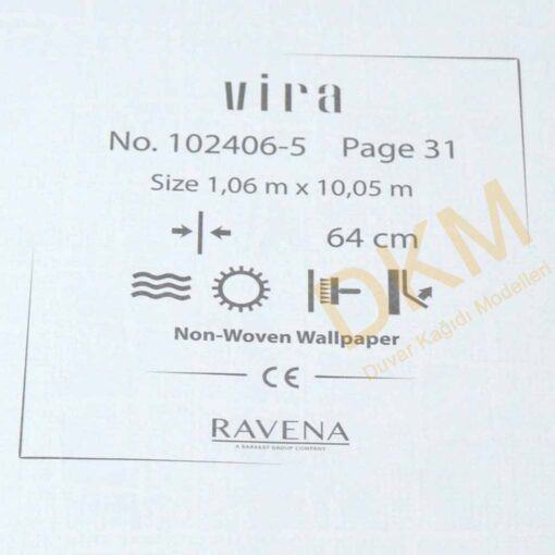 Ravena Vira 102406-5 Yatay ve dikey çizgili Duvar Kağıdı 10m² - Görsel 3