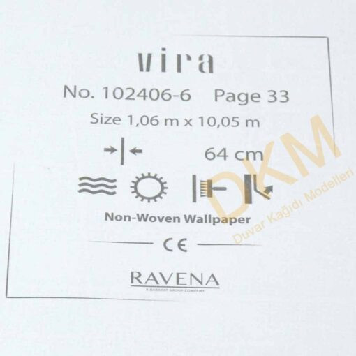 Ravena Vira 102406-6 Yatay ve dikey çizgili Duvar Kağıdı 10m² - Görsel 3