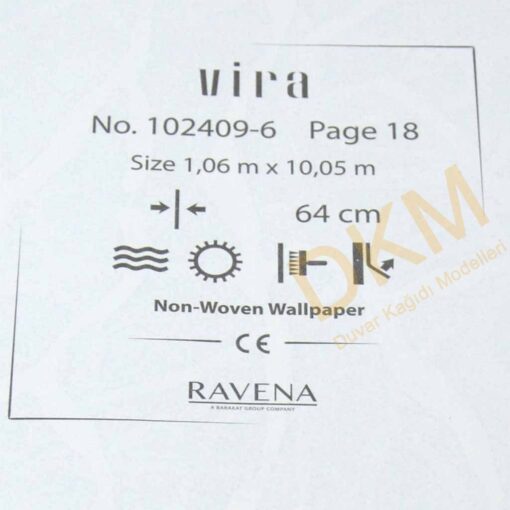 Ravena Vira 102409-6 Damarlı çizgili Duvar Kağıdı 10m² - Görsel 3