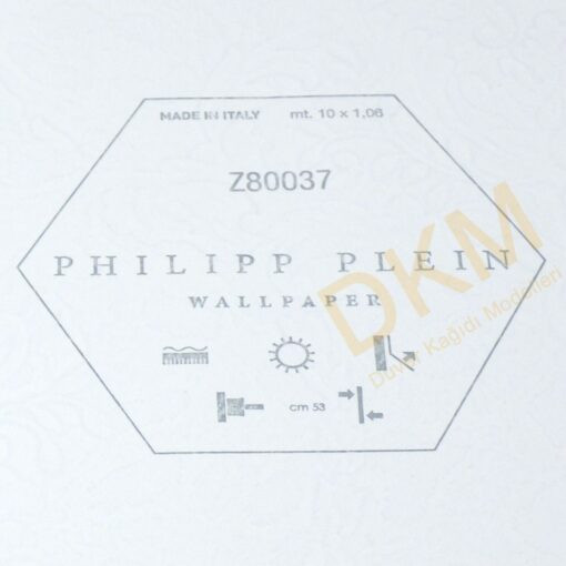 İthal Phillipp Plein Z86-1 Z80037 Damask büyük Duvar Kağıdı 10m² - Görsel 3