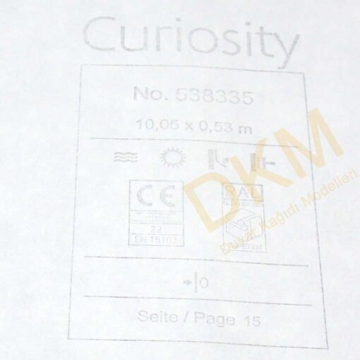 Rasch Curiosity C6-3 538335 Parlak maden Duvar Kağıdı 5m² - Görsel 3