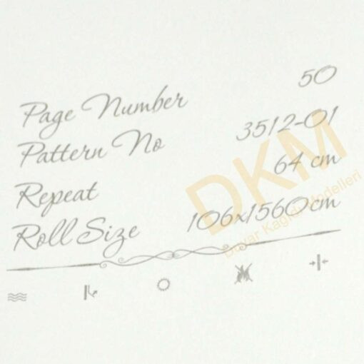 Decowall Tudor 3512-01 Tek renk alacalı Duvar Kağıdı 16m² - Görsel 3