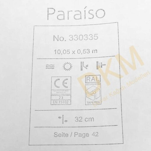 Rasch Paraiso P3-4 330335 Yaprak Duvar Kağıdı 5m² - Görsel 3