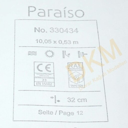 Rasch Paraiso P4-4 330434 Çiçek Duvar Kağıdı 5m² - Görsel 3