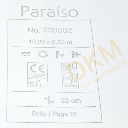 Rasch Paraiso P5-1 330502 Geometrik şekiller Duvar Kağıdı 5m² - Görsel 3