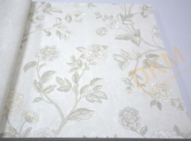 ithal Satin Flowers SF111-3 Z66805 Çiçek yaprak Duvar Kağıdı 5m²